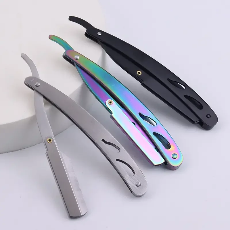 Hair Clipper - 1 個マルチカラーステンレス鋼バリカンシェーバーホルダー耐久性とファッショナブルな男性のひげツール、本物の髪のかつらに特別な