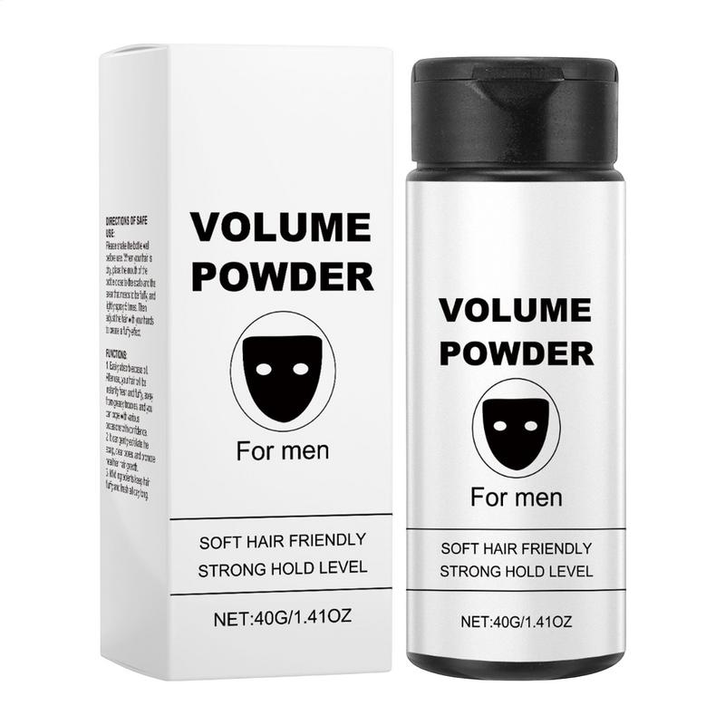 Men'S Grooming Hairstyles - メンズヘアパウダー簡単に適用ナチュラルルックボリュームテクスチャライジングスタイリングパウダー髪型インスタントボリュームグルーミングアクセサリー