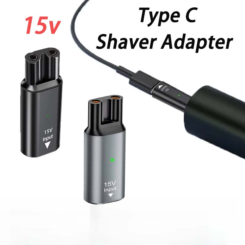 Electric Razor - 15V HQ8505 Type-C シェーバーアダプター充電コンバーター フィリップス OneBlade
