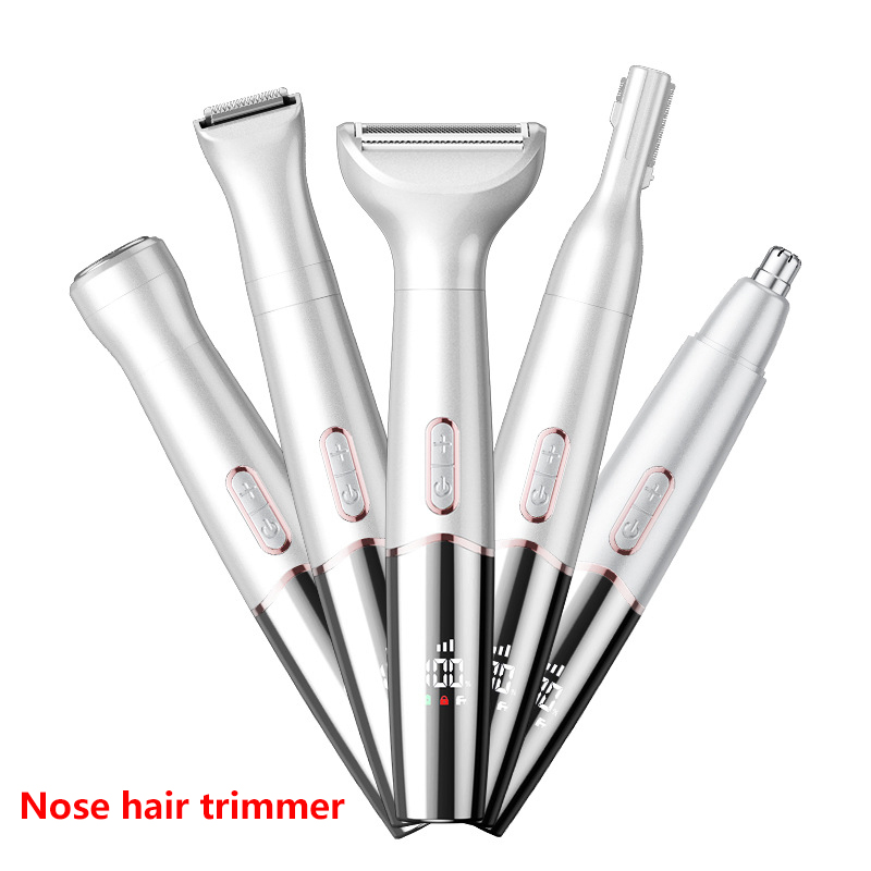 Grooming Kit - オリジナルオールインワン充電式鼻耳毛トリマー男性用グルーミングキット電気眉毛ひげトリマー鼻と耳トリマー