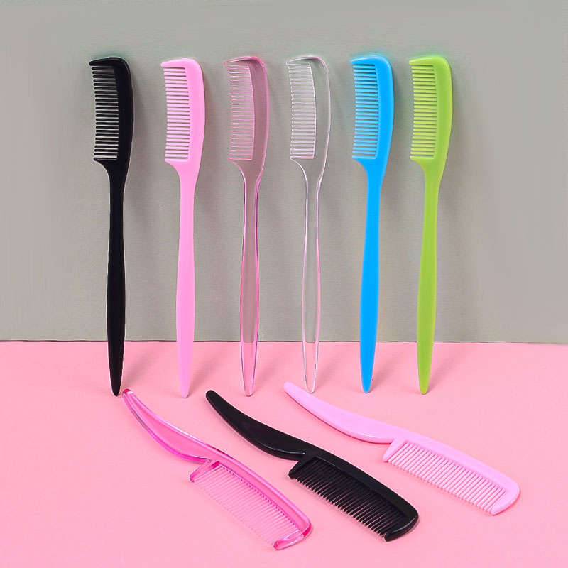 Grooming Kit - 25 個マルチカラーミニ眉毛コームセットポータブル細歯プラスチックコームデュアル眉毛グルーミングつけまつげ美容メイクアップツール