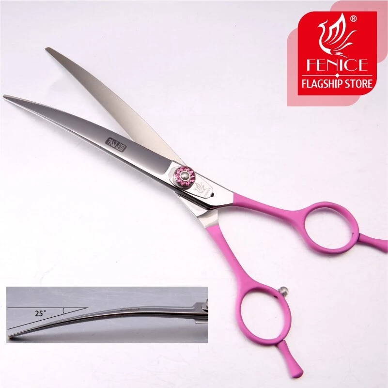 フェニーチェプロフェッショナルJP440Cペット用カーブシザ - Grooming Scissors のレビューと価格
