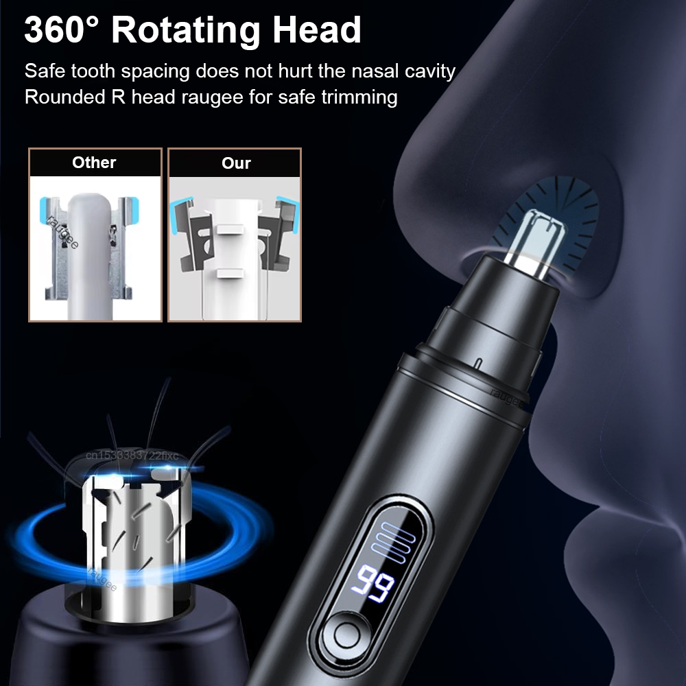 男性用電動鼻毛トリマー 鼻毛除去器 ポータブル 鼻毛・耳毛ト - Nose Trimmer のレビューと価格