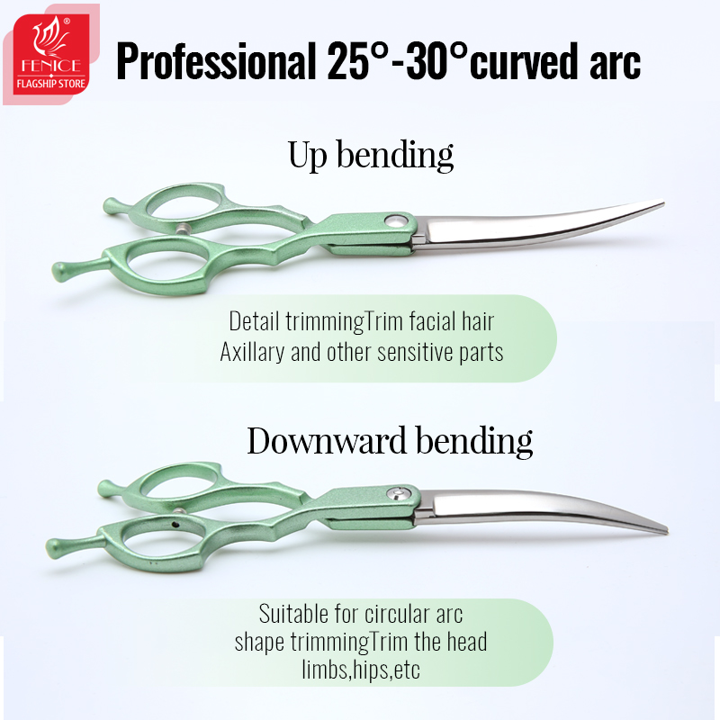 フェニーチェ 6.5インチ プロ用犬用グルーミングハサミセッ - Grooming Scissors のレビューと価格