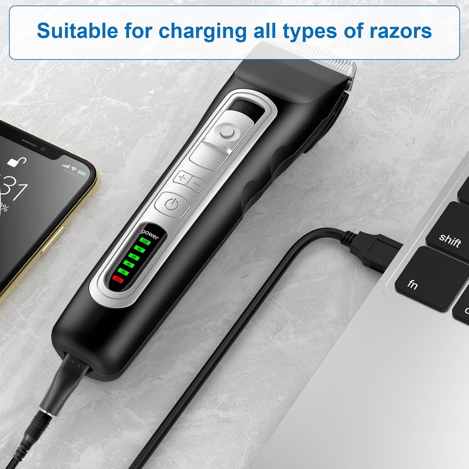 Brangdy 8 個交換用電源コード 5V 充電器 USB - Beard Trimmer のレビューと価格