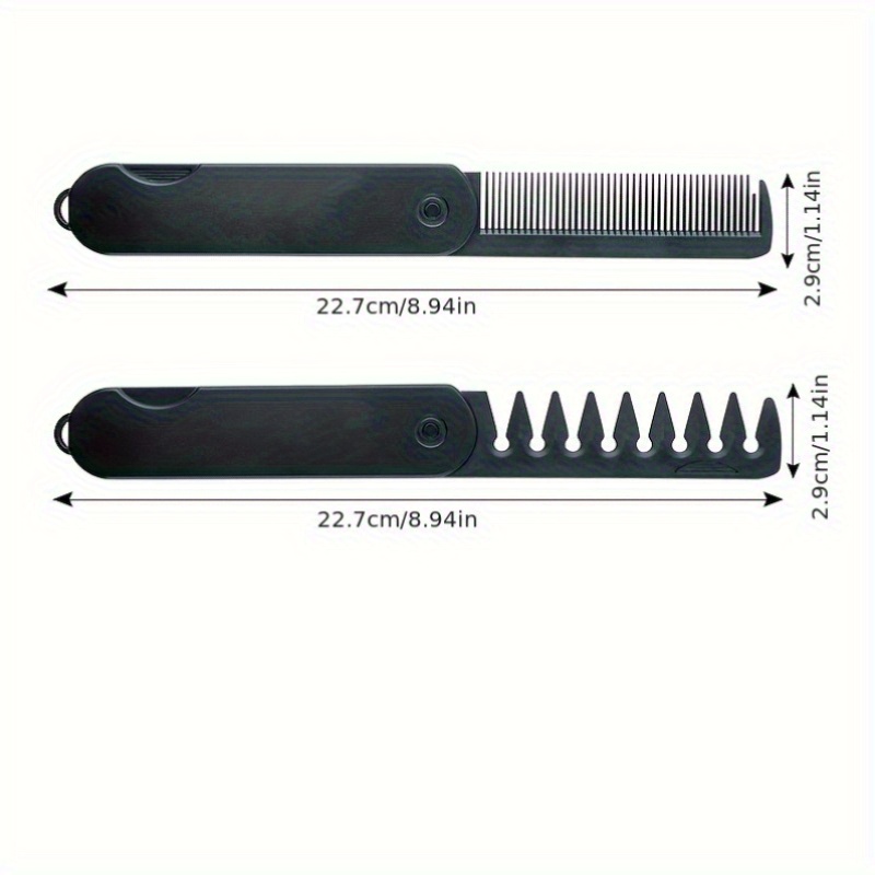 多機能ポータブル折りたたみ式ポケットコーム。幅広の歯で、オイ - Beard Oil のレビューと価格
