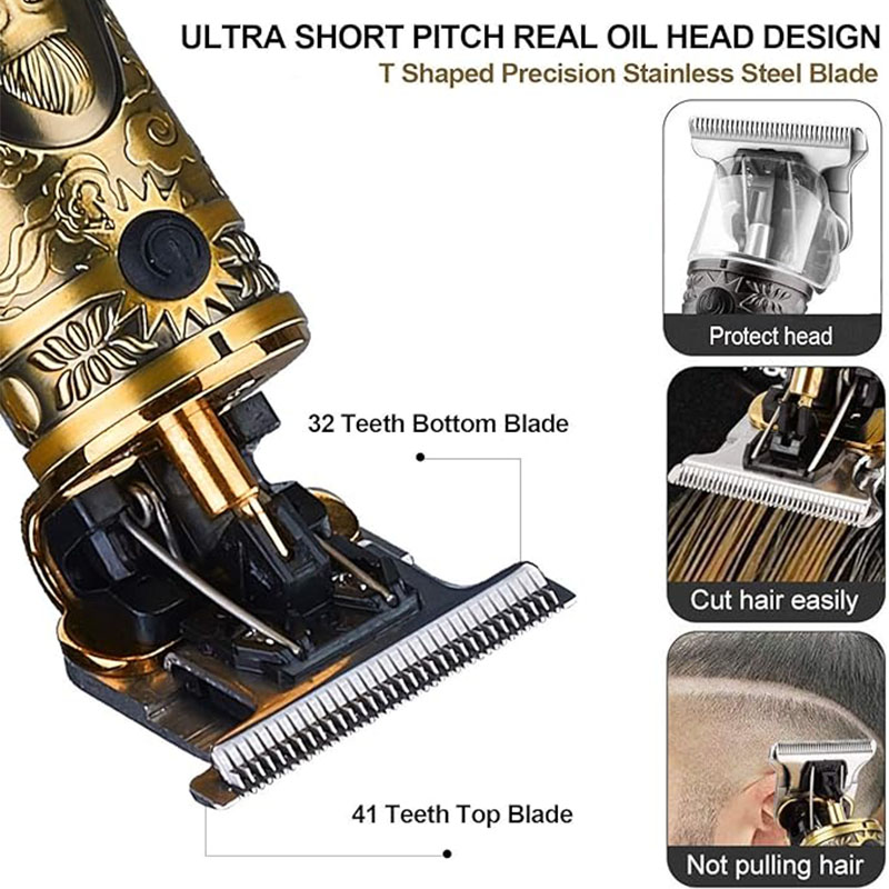 充電式メンズT9彫刻ヘアクリッパー、ヴィンテージポータブルU - Electric Shaver Rotary のレビューと価格