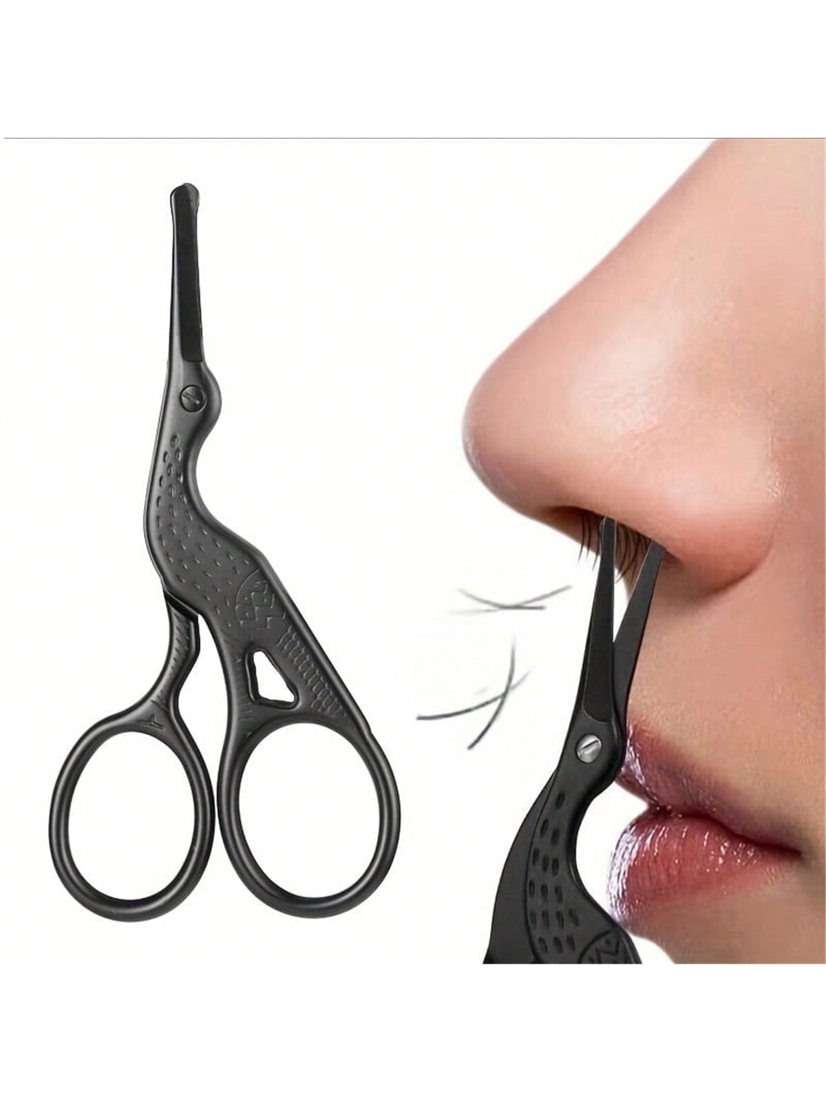 鼻毛ハサミ、ステンレス製の丸い先端トリマー、精密な眉毛ハサミ - Nose Trimmer のレビューと価格